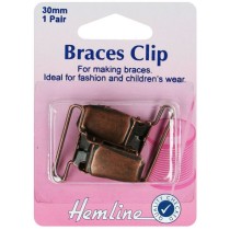Hemline Braces Clip (30mm)