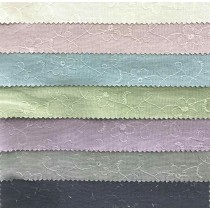 Dyed Double Gauze Embroidery Fabric